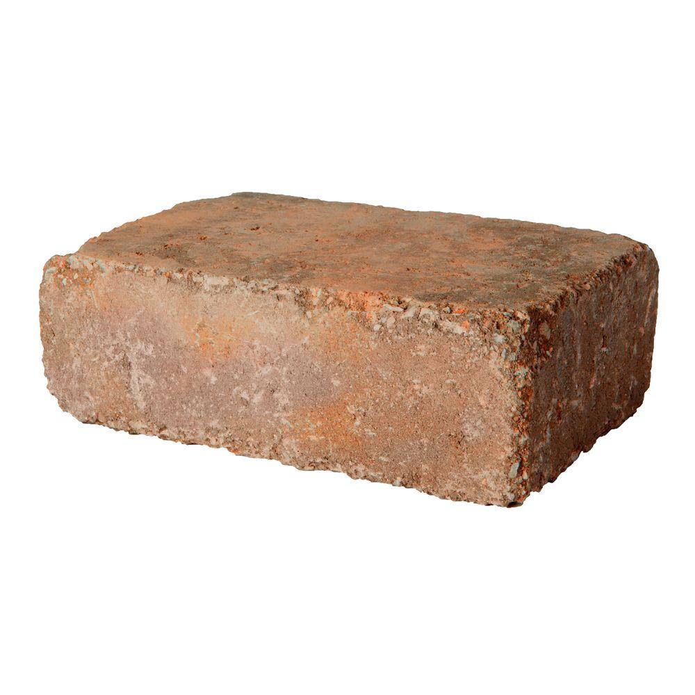 Rumbled Wall™ 4x8x16 Rectangle Fireplace Stone Tumbled Brick (70 pcs / pallet)
